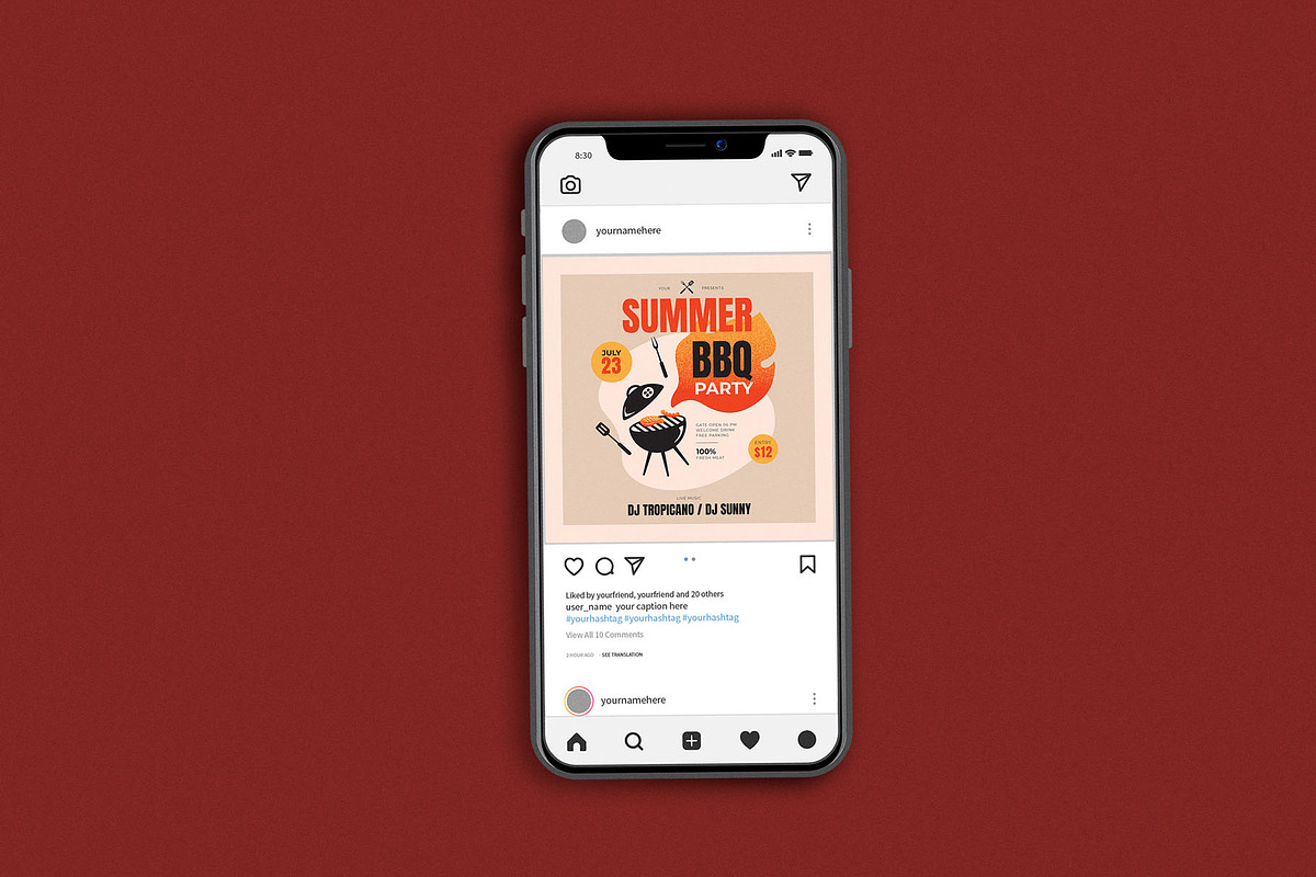 Retro Summer BBQ Party, a Flyer Template by Me55enjah Design (Photo 3 of 4)