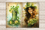 St. Patrick's Day Junk Journal Paper, a Seasonal Illustration by GlamArtZhanna (Thumbnail 7 of 10)