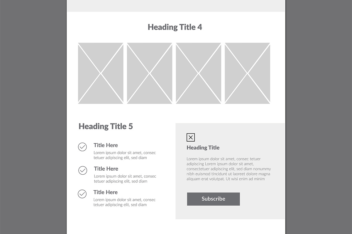 Wireframe For Healthcare Website, a Wireframe Template by MightyDesign (Photo 5 of 9)