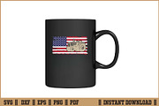 Farm Tractors USA Flag Farmer SVG, a Work Illustration by Handy Arts Studio (Thumbnail 3 of 3)