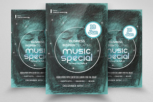 Electro & Futuristic Flyer Template