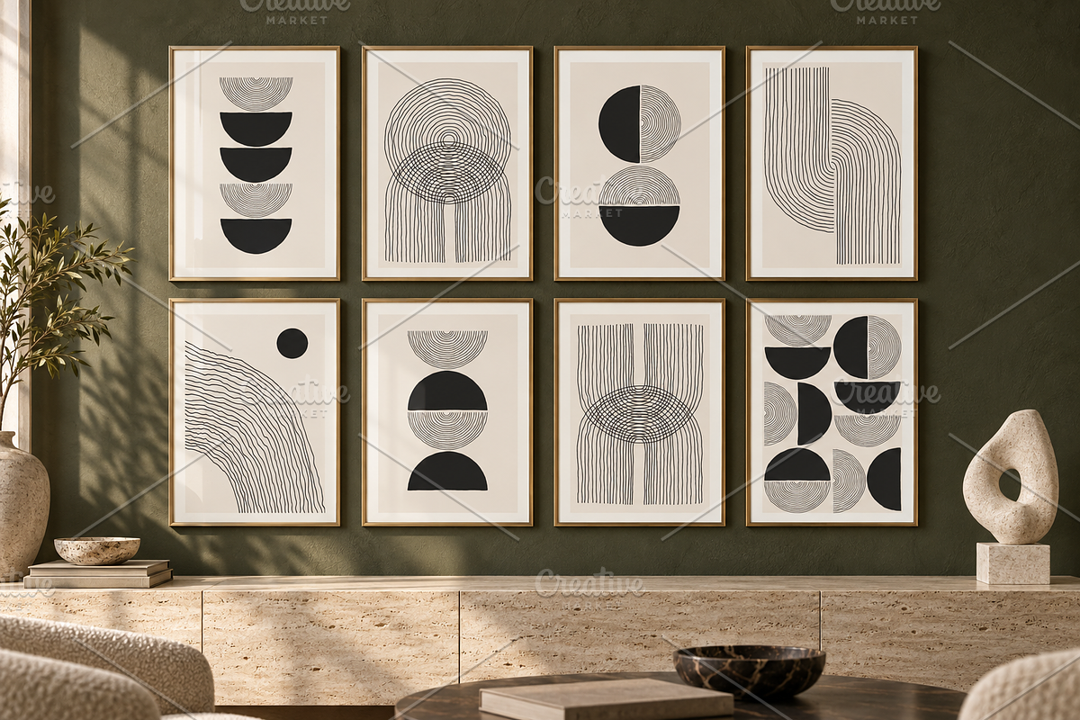 24 Minimalist Printable Wall Art Set, a Background Graphic by C Design Studio (Photo 4 of 8)