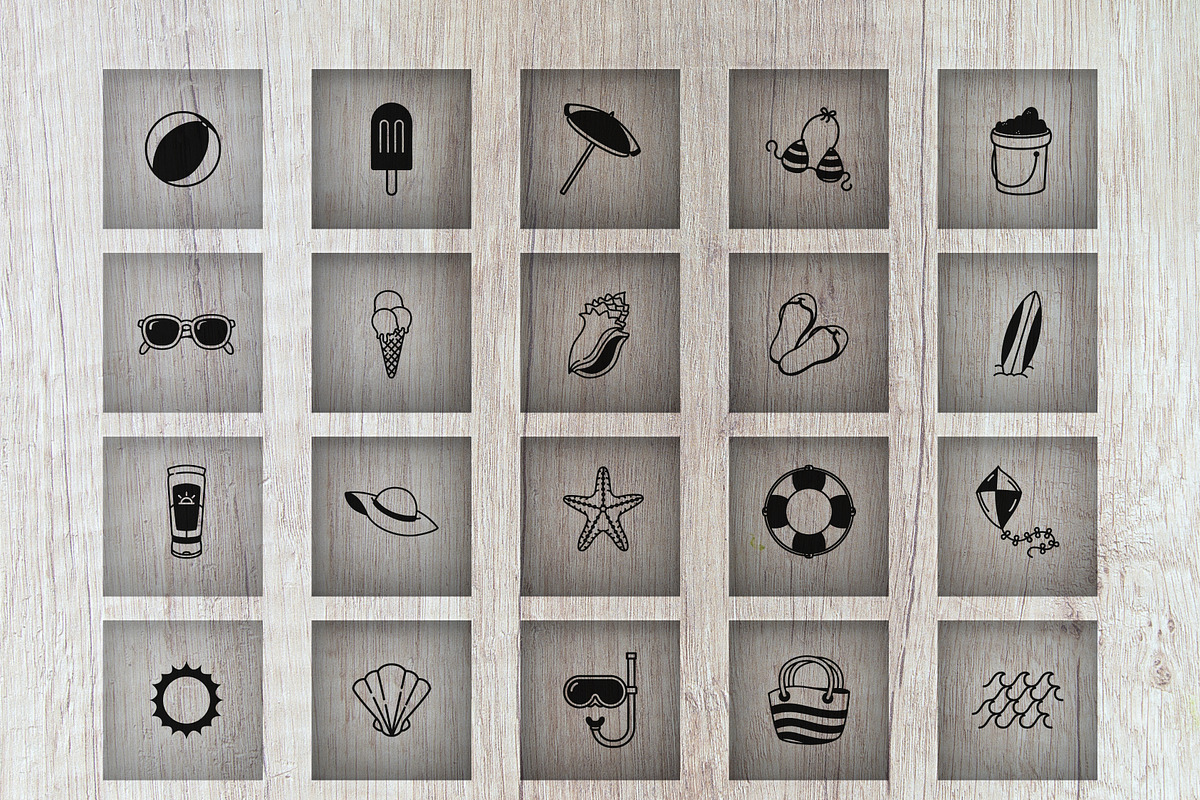 100 Summer Elements - Laser Cut File, an Object Graphic by Arshad Ali (Photo 6 of 11)