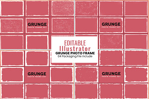 Vector Grunge Photo Frame Design