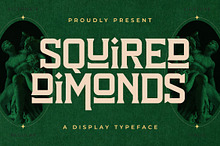 Squired Dimonds Display Typeface