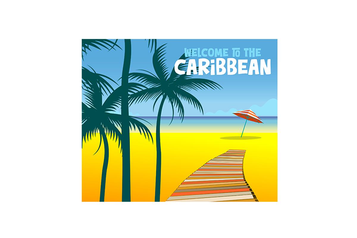 Welcome to the Caribbean, a Seasonal Illustration by JulioEchandia