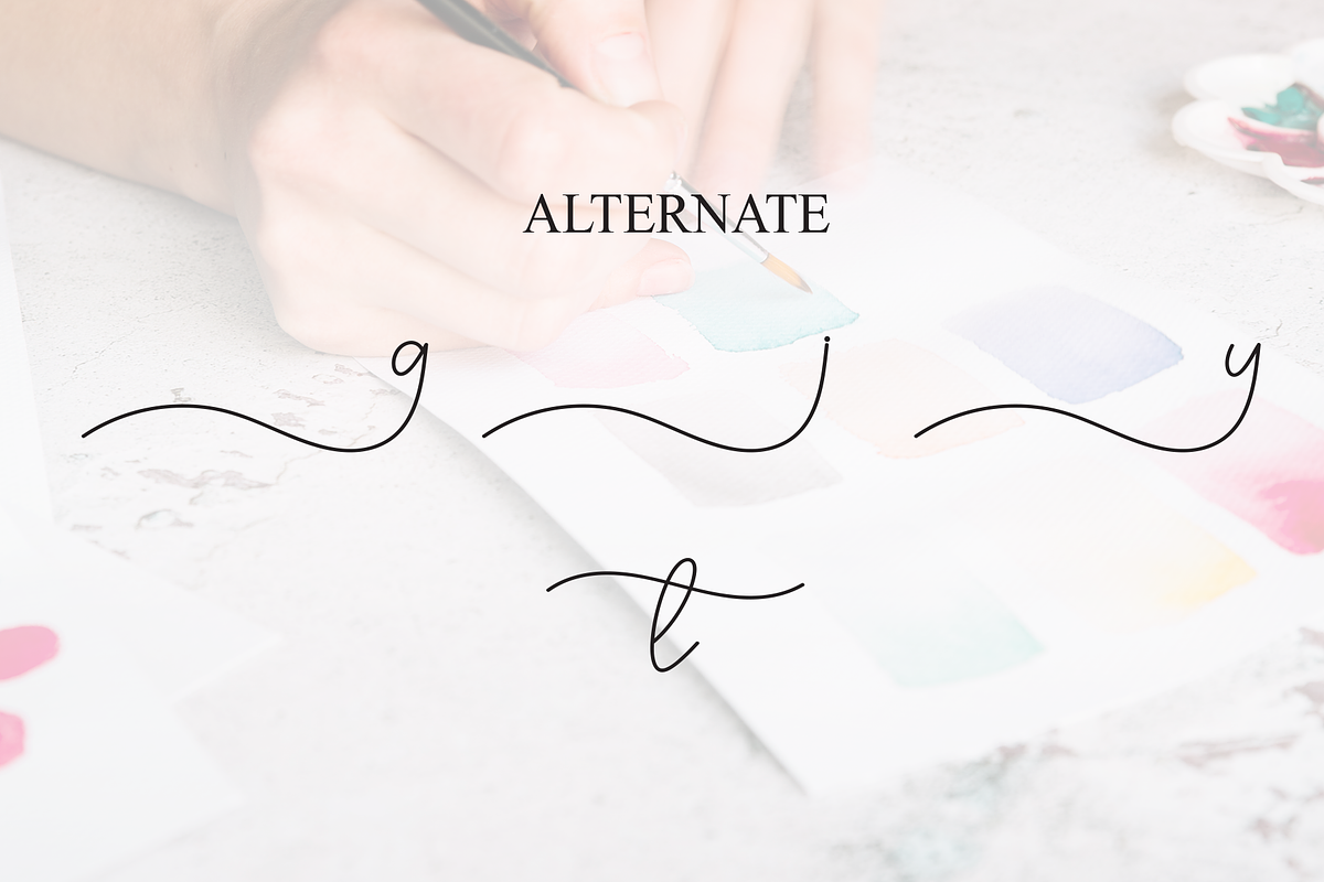 Painting | Script Font, a Handwritten Font by Scratchones (Photo 8 of 9)