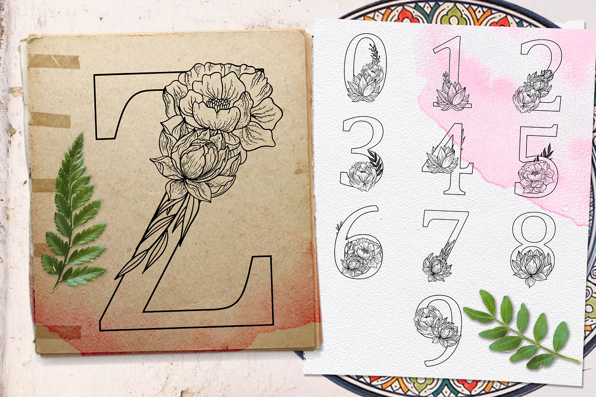 Wonder Bloom Graphic Set & Alphabet, a Decorative Illustration by CallMeStasia (Photo 8 of 10)