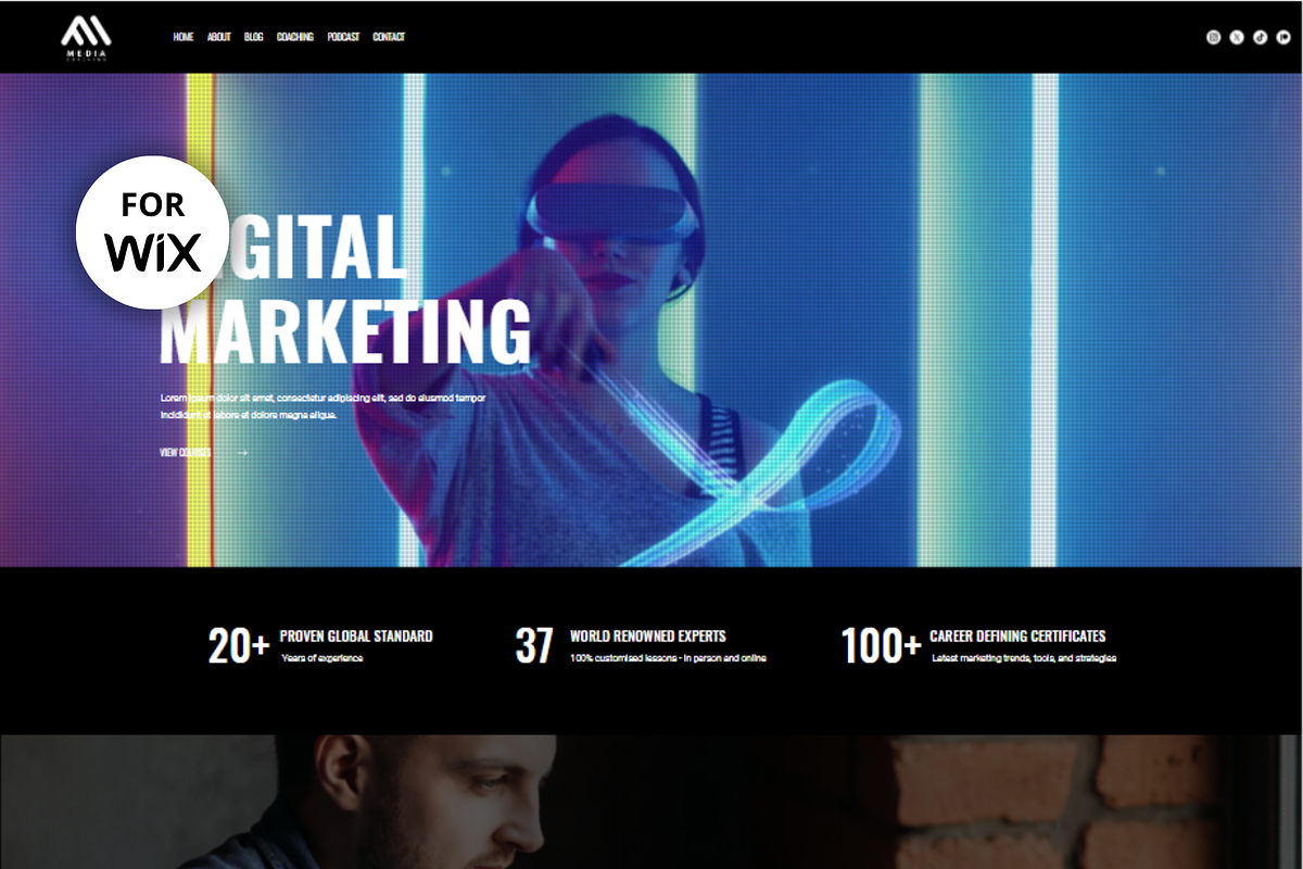 Wix Coaching Website Template, a Wix Template by Primavera Studio Design (Photo 1 of 8)