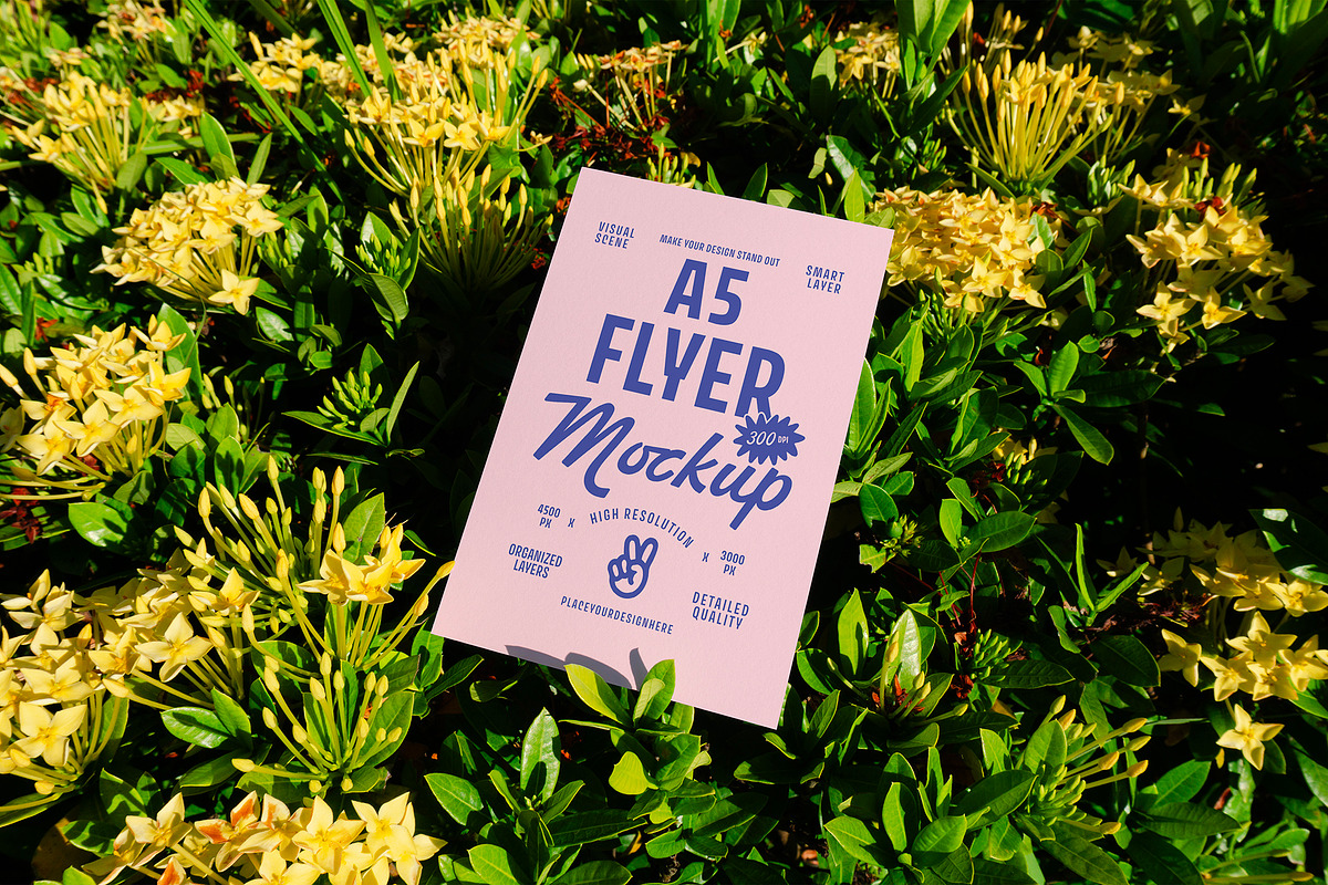 A5 Flyer Mockup, an Advertising Mockup by Morand Union (Photo 7 of 7)