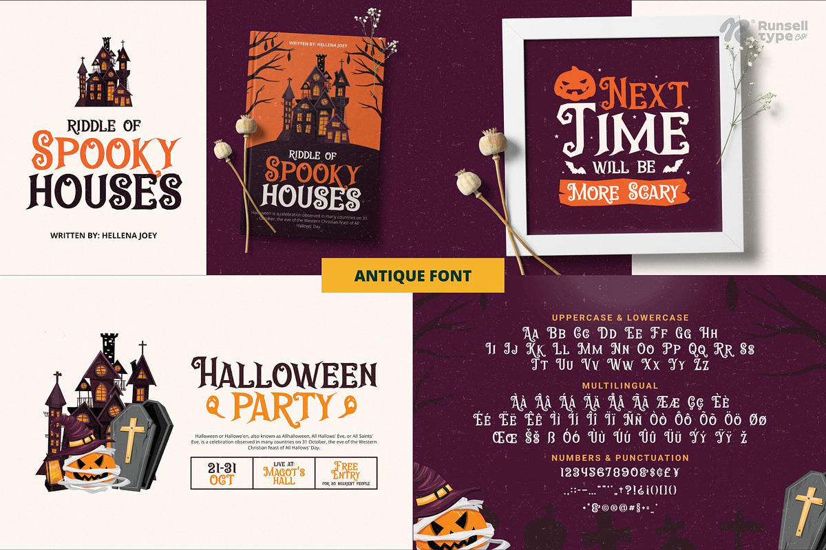 The Best Halloween Font Bundle, a Font by Runsell Studio (Photo 13 of 74)