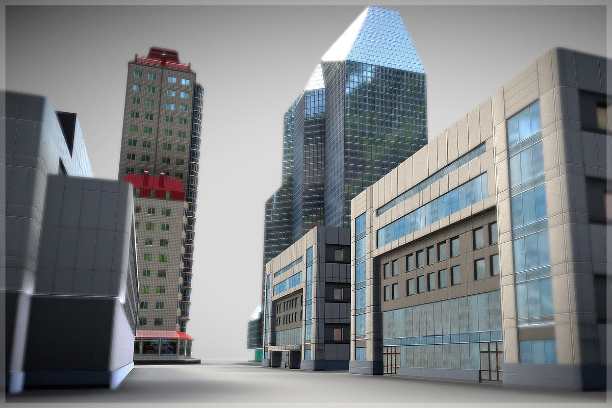 Buildings Pack, an Architecture 3D Model by Beatheart Creative Studio (Photo 12 of 15)