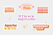 Zodiac sign stickers, an Object Graphic by yabluko_draws (Thumbnail 3 of 3)