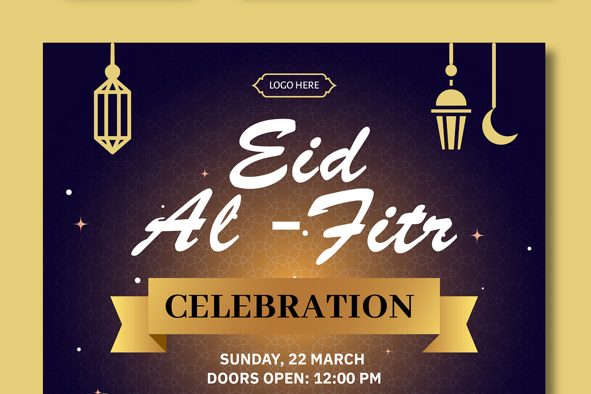 Eid Al Fitr Celebration Social Media, a Social Media Template by MightyDesign (Photo 3 of 7)