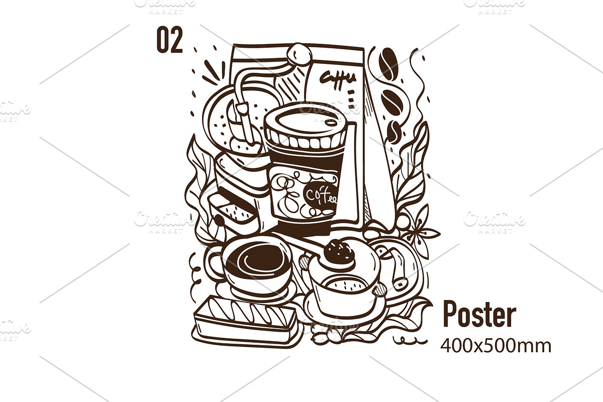 Poster Coffee, a Food Illustration by linhnguyen124 (Photo 3 of 4)