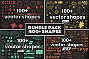 BUNDLE PACK: 400+ VECTOR SHAPES, an Object Graphic by KristinaK3 (Thumbnail 1 of 5)