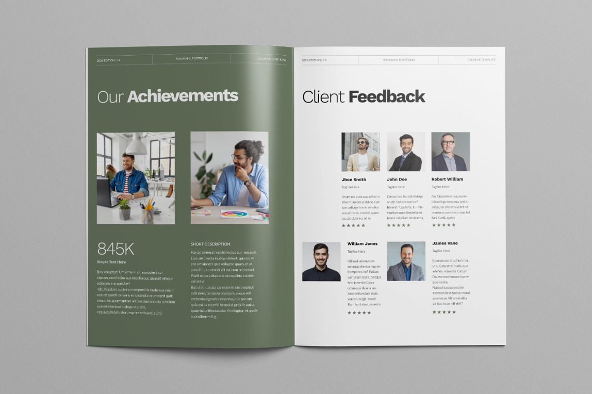 Portfolio Template Canva, a Brochure Template by Pixelpick (Photo 8 of 9)