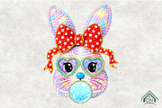 Yarn Crochet Easter Bunny Coquette, an Illustration by Craft Nest (Thumbnail 1 of 4)