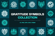 Gratitude Symbol Art Set, a Solid Icon by Creative Stall (Thumbnail 1 of 10)