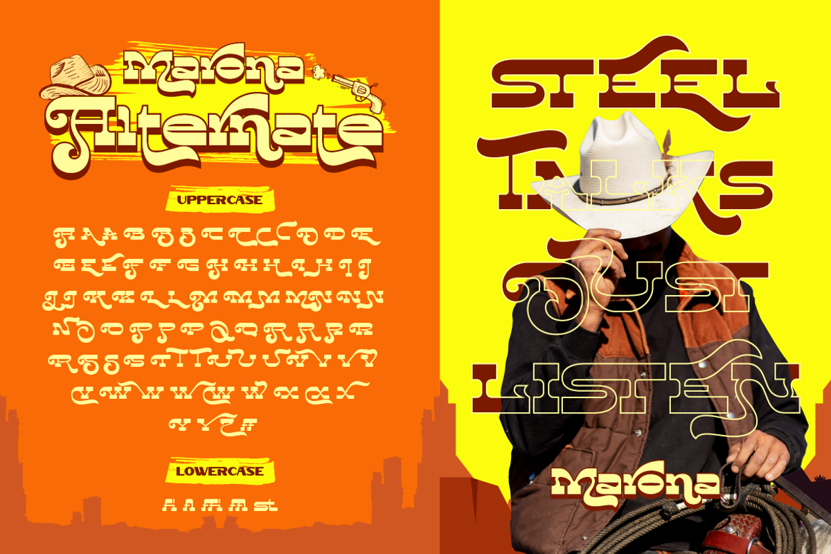 Marona - Western Typeface, a Serif Font by Artisan Themes (Photo 8 of 12)