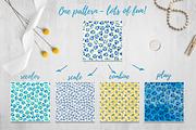 Mille Fleur - 36 watercolor patterns, a Pattern Graphic by Begin Again (Thumbnail 2 of 6)