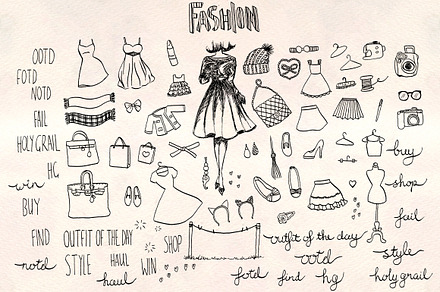 Fashion Vector Sketches Bundle