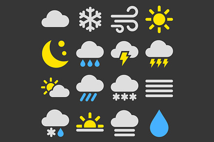 Weather Icons Set, an Icon by in8finity