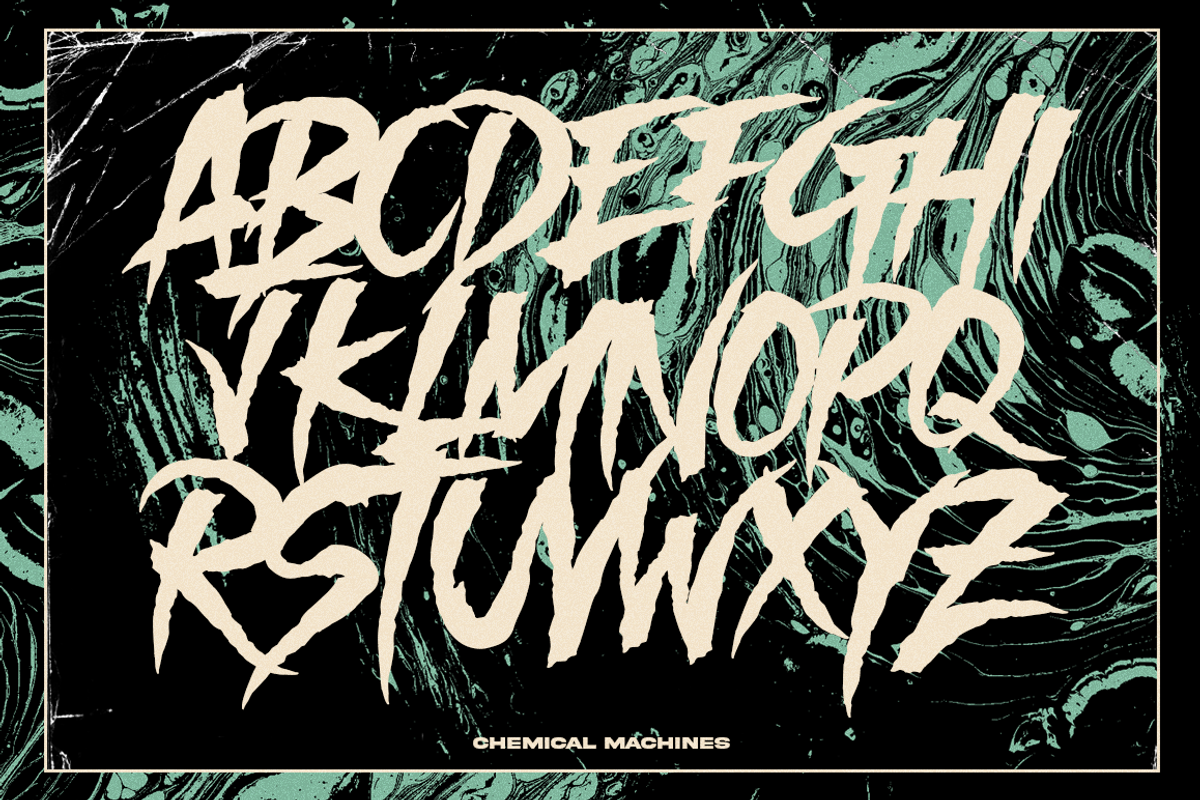 Chemical Machines - Horror Font, a Font by The Branded Quotes (Photo 5 of 6)