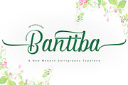 Bantiba, a Script Font by PollemSt (Thumbnail 1 of 8)