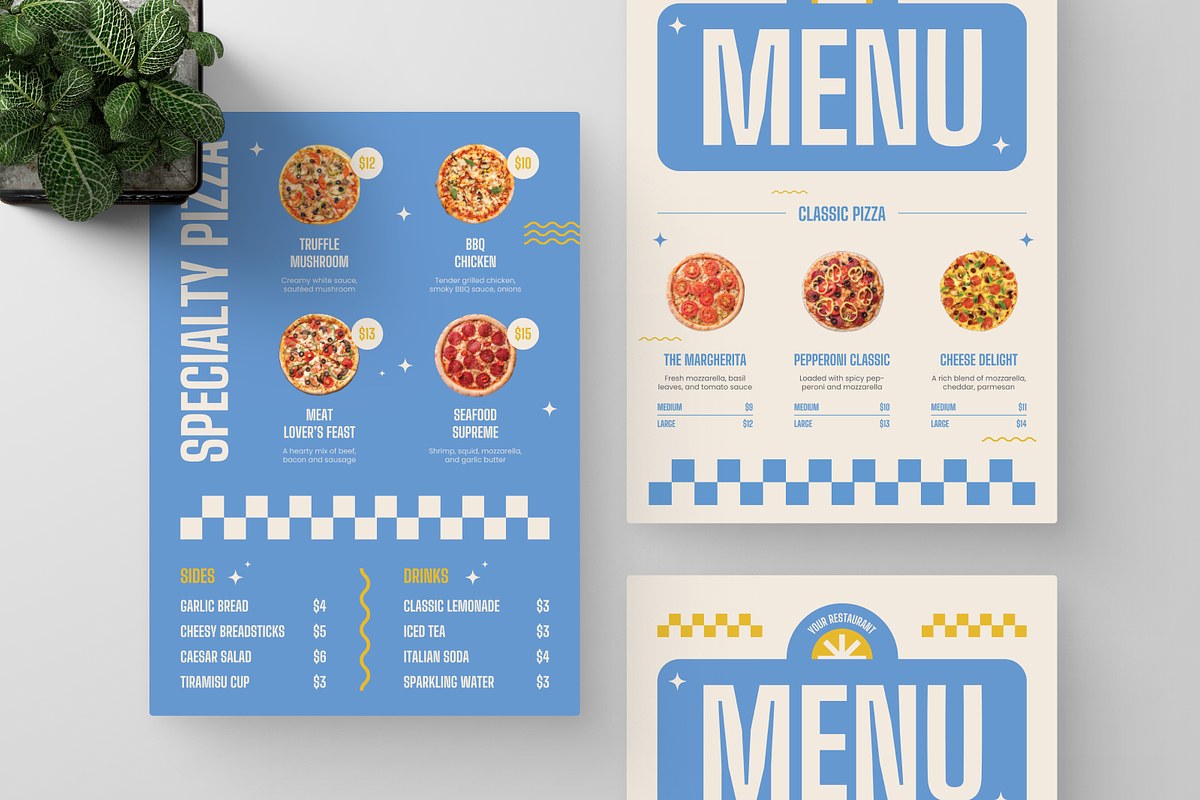 Vintage Pizza Menu, a Print Template by Annora Studio (Photo 6 of 6)