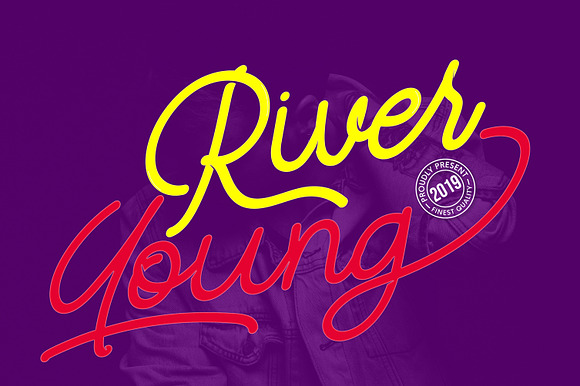 River Young Monoline Script Font