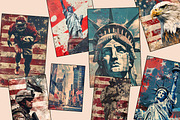 Independence Day Poster Collection, an Illustration by Art's and patterns (Thumbnail 3 of 3)