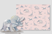 Dinosaurs Neutral Pattern, a Pattern Graphic by Lady Bruniere Design (Thumbnail 4 of 17)
