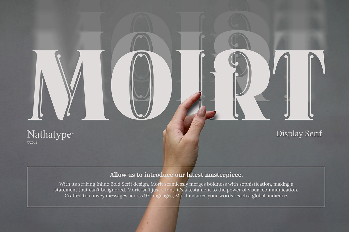 Moirt, a Serif Font by Nathatype (Photo 1 of 11)