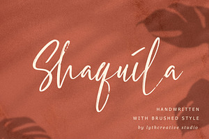 Shaquila Handwritten Font