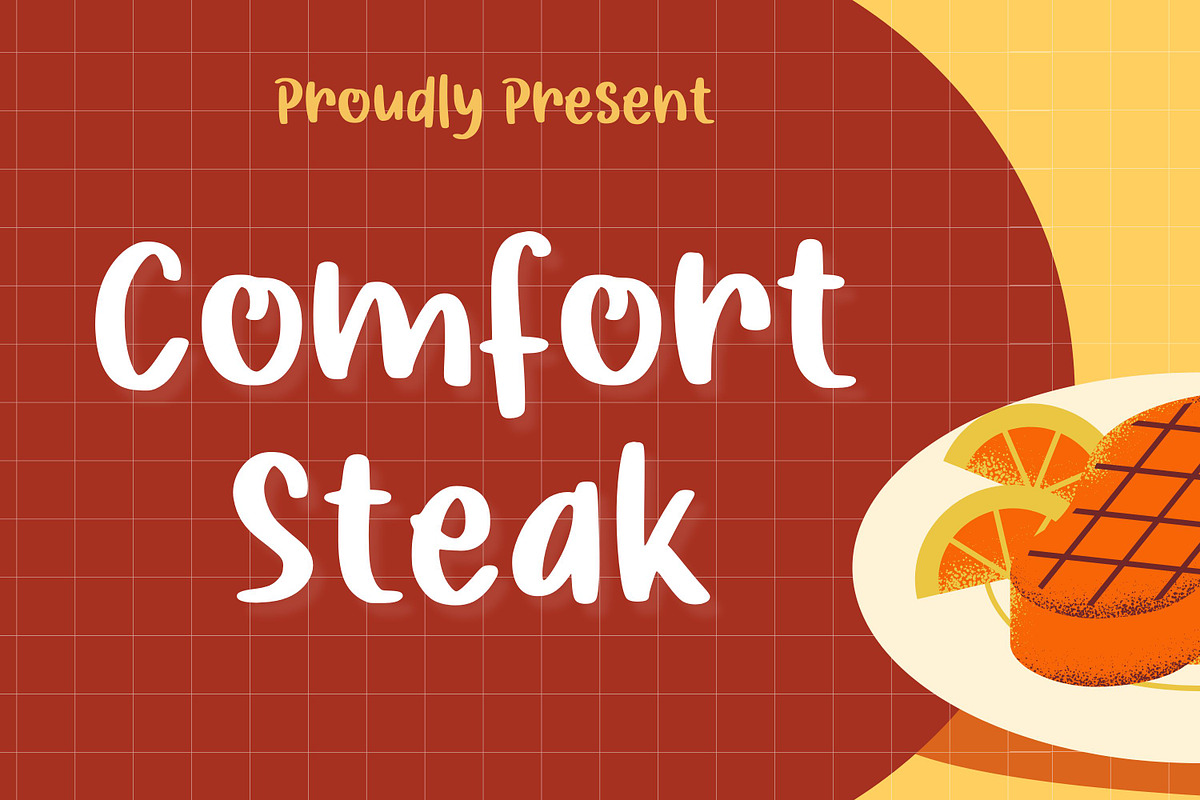 Comfort Steak, a Handwritten Font by Aisyah (Photo 1 of 4)