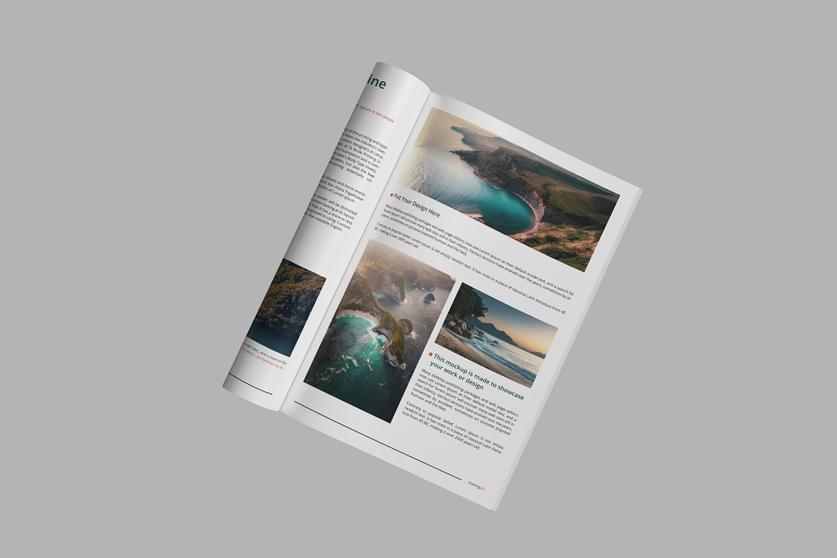Realistic Magazine Mockup Set PSD, a Books & Magazine Mockup by MA-KING_ART (Photo 5 of 5)