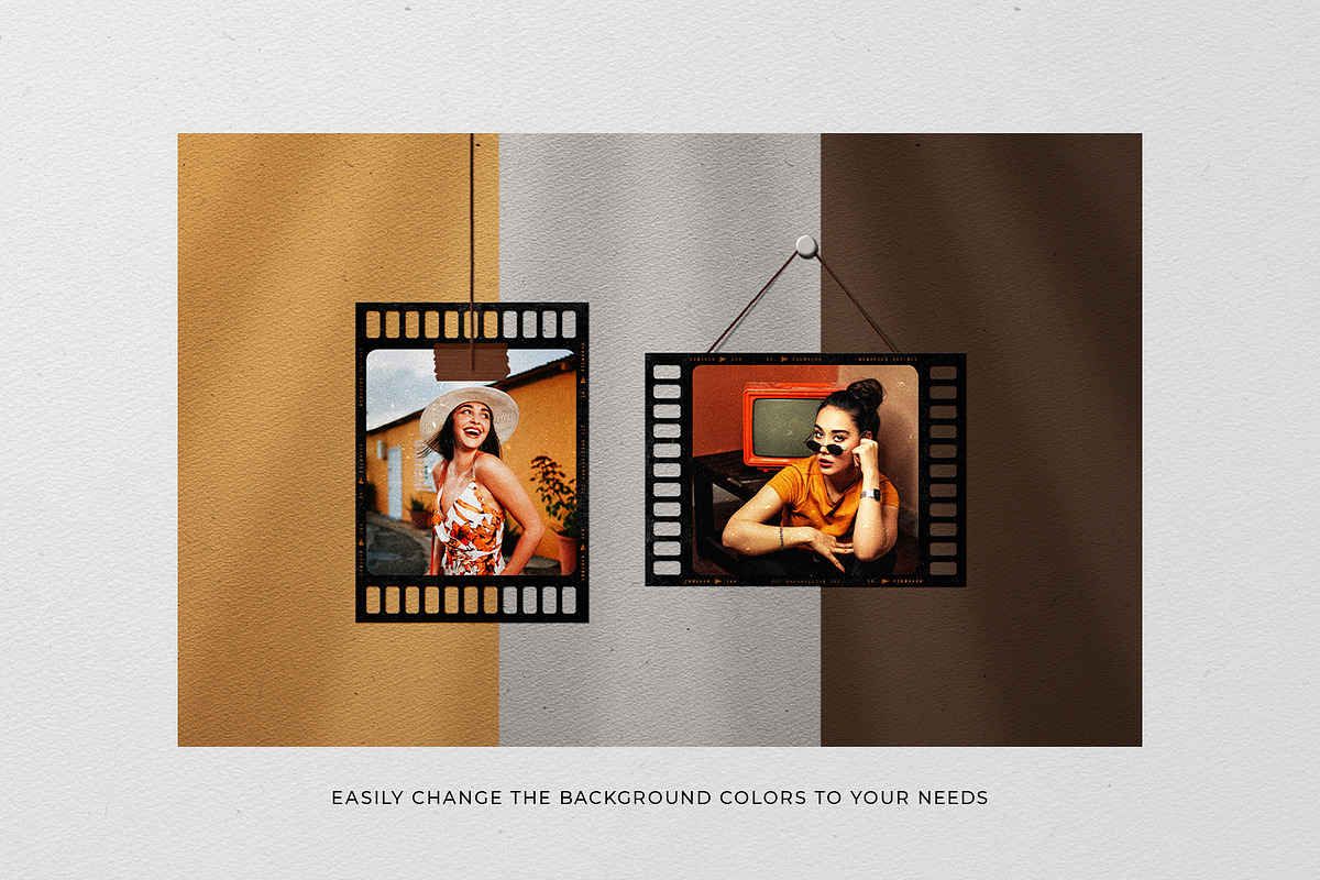 Vintage Film Frames Mockup Bundle, a Product Mockup by DVLOOP MOCKUP (Photo 11 of 11)