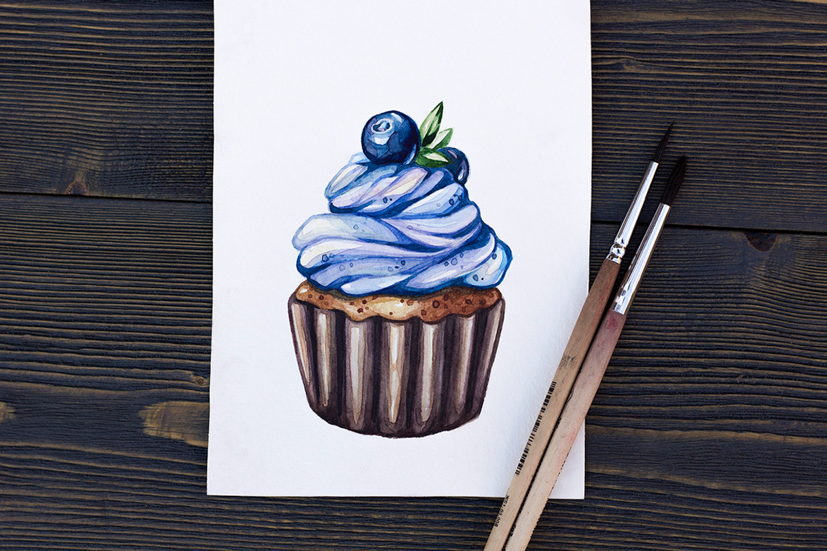Sweet Dreams. Watercolor Sweets, a Food Illustration by Olga Olmix (Photo 11 of 12)