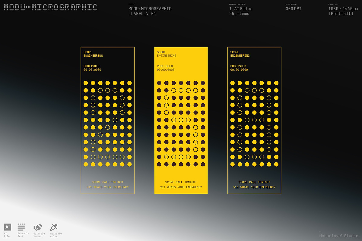 25 Vector Label Graphics - Editable, an Object Graphic by Moduclave Studio (Photo 3 of 3)