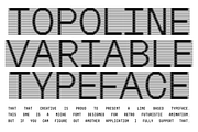 Topoline Variable Line Font, a Font by That That Creative (Thumbnail 1 of 9)