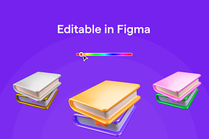 Education Equipment 3D Icon Set