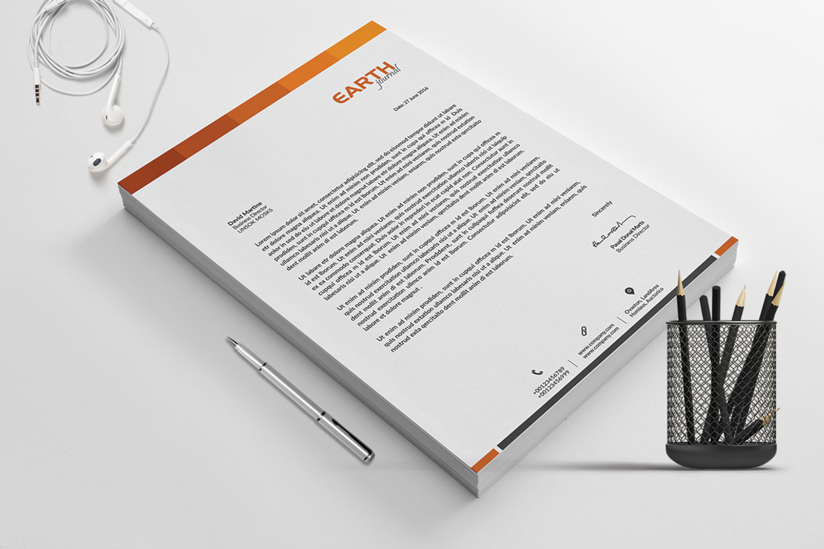 Letterhead, a Stationery Template by ThemeDevisers (Photo 4 of 5)