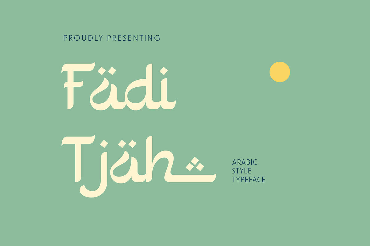 Faditjah - Arabic Style Font, a Script Font by Pikgura (Photo 1 of 8)