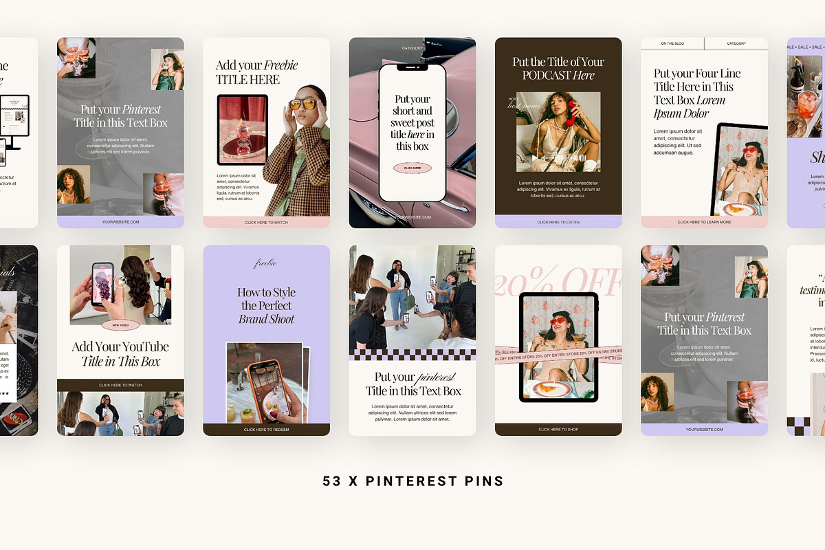 Josie Social Media Templates, a Social Media Template by Big Cat Creative (Photo 6 of 6)