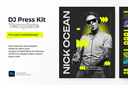 DJ Press Kit & Resume Template / EPK, a Resume Template by vinyljunkie (Thumbnail 1 of 5)