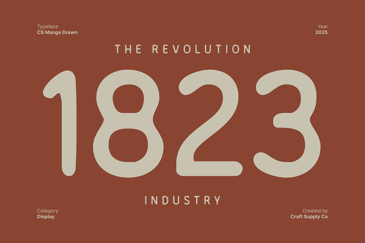 CS Mango Drawn, a Sans Serif Font by Craft Supply Co. (Photo 4 of 8)