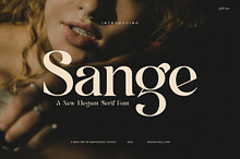 Sange Elegant Serif Font