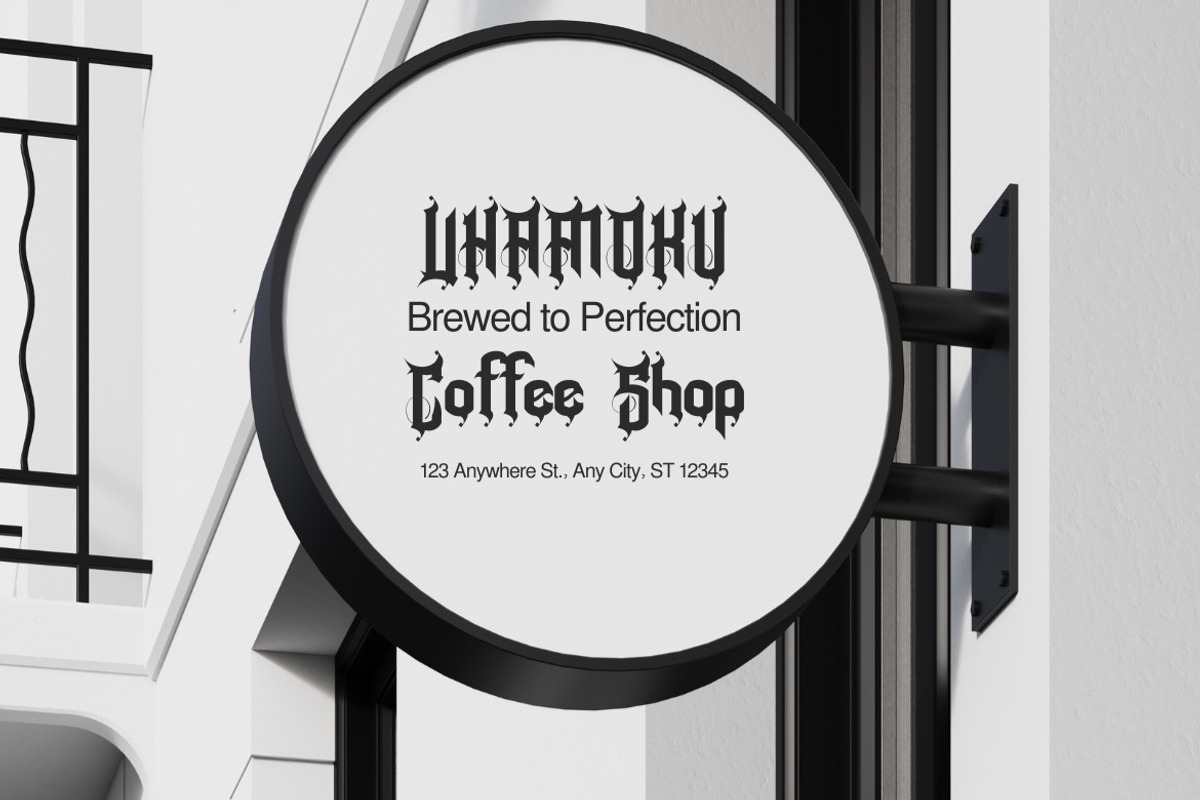 Vhamoku - Classic Blackletter Font, a Blackletter Font by Dhabee (Photo 11 of 15)