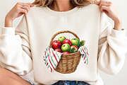 Apple Harvest Watercolor Clipart, a Seasonal Illustration by designcity5 (Thumbnail 5 of 5)